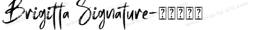 Brigitta Signature字体转换